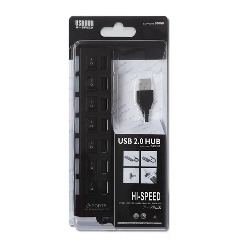 هاب 7 پورت کلید دار HI-SPEED